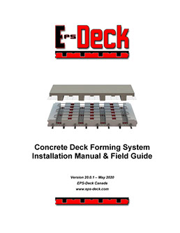EPS-Deck Concrete Forms for Floors, Roofs & Decks Product Manual and Field Guide ON Canada & USA