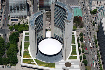 ICF Green Roof Construction in Canada - Toronto City Hall's Podium Green Roof